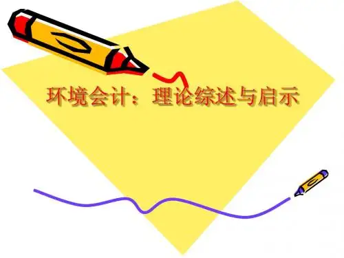 环境会计理论综述与启示