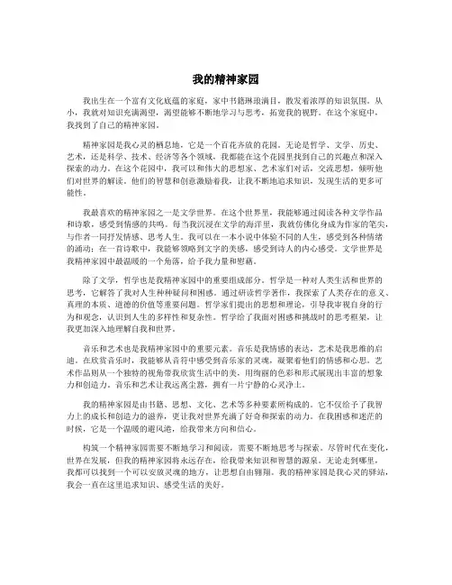 我的精神家园