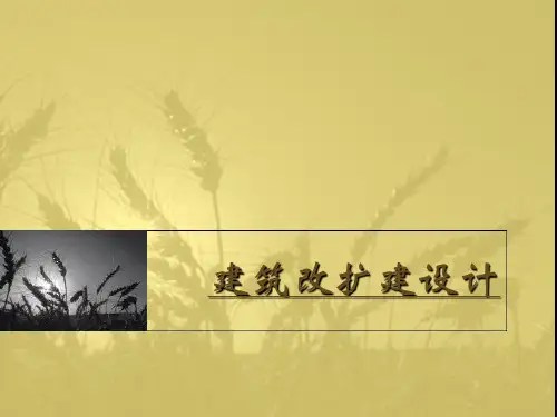 建筑改扩建设计案例分析 85页PPT文档