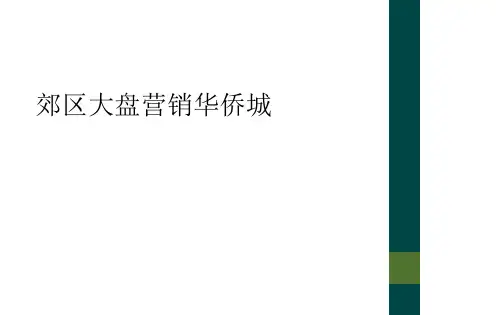 郊区大盘营销华侨城