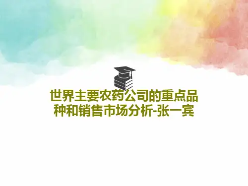 世界主要农药公司的重点品种和销售市场分析-张一宾PPT文档77页
