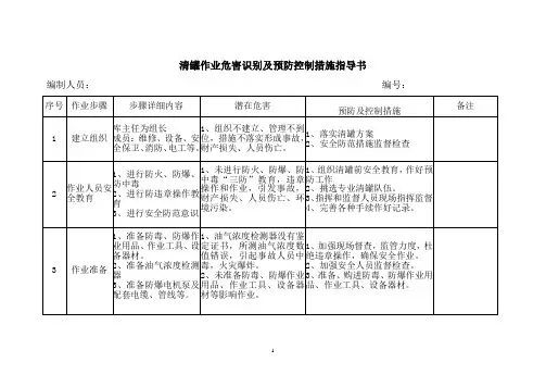 清罐作业指导书讲诉