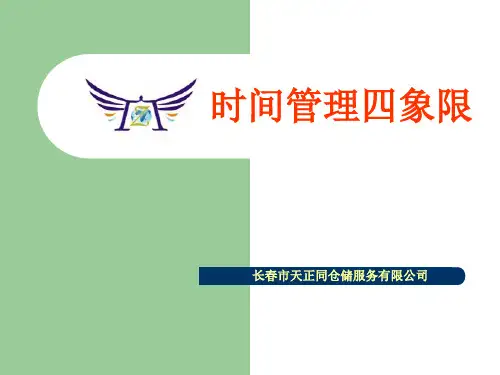 时间管理四象限