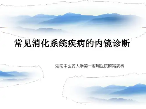 常见消化系统疾病内镜诊断