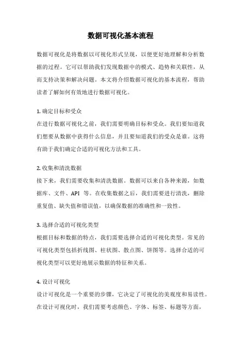 数据可视化基本流程