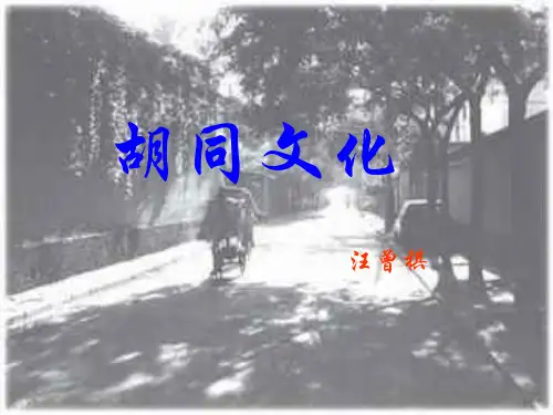 胡同文化
