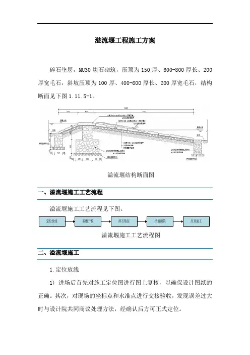 溢流堰工程施工方案4
