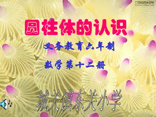 圆柱体的认识课件ppt课件