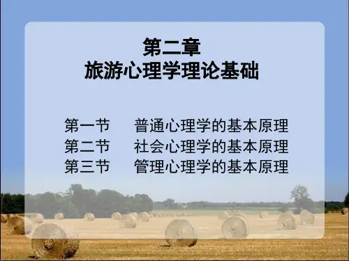 【2024版】第2章-旅游心理学的理论基础-PPT课件