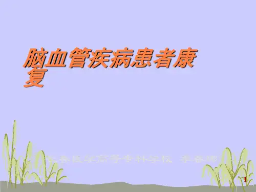 偏瘫患者康复治疗PPT课件