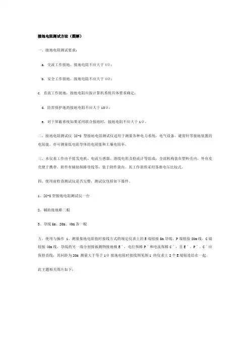 防雷接地电阻测试方法(图解)
