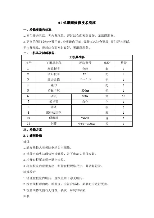 蝶阀检修—完