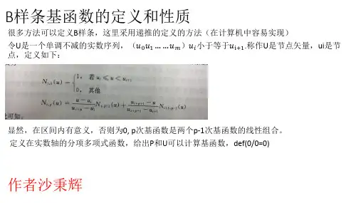 NURBS曲线_作者沙秉辉