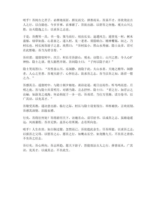 文言文_高考翻译