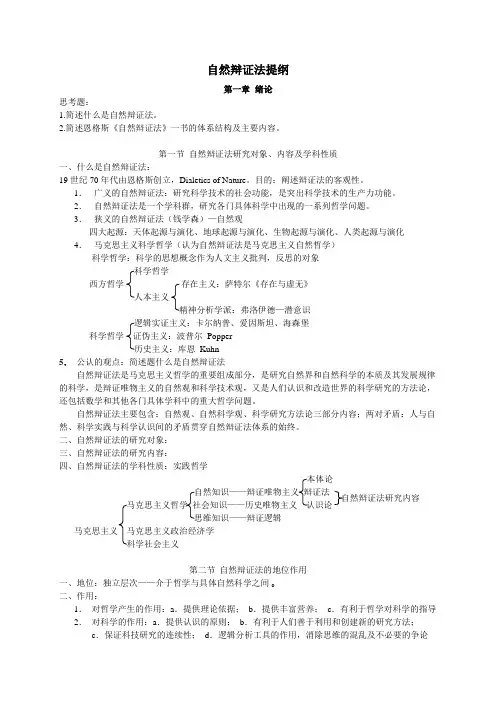 自然辩证法提纲