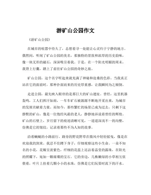 游矿山公园作文
