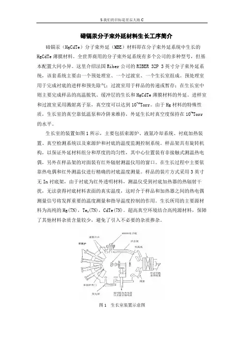 碲镉汞分子束外延材料生长工序简介
