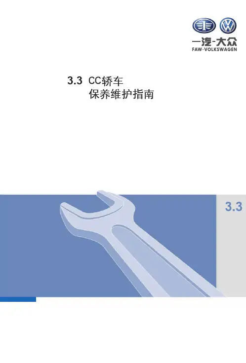 一汽大众迈腾CC 原厂资料 保养维护指南