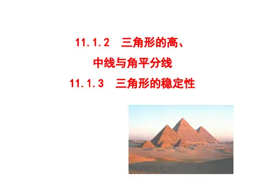 11.1.2三角形的高、中线与角平分线_11.1.3三角形的稳定性(可用)