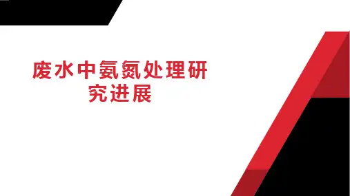 拓展——废水中氨氮处理研究进展