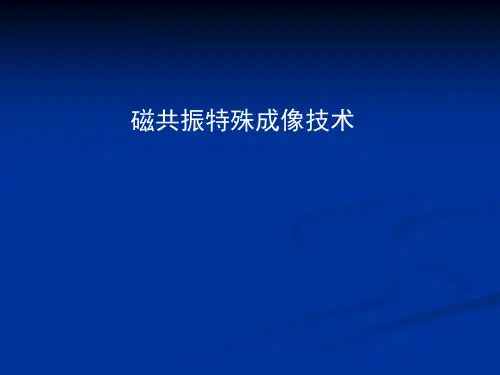 磁共振特殊成像技术ppt课件