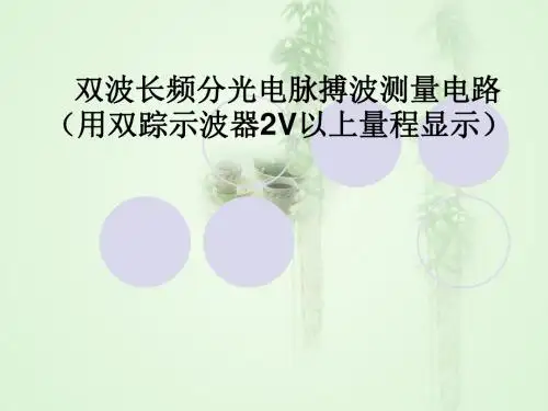 最新2019-双波长频分光电脉搏波测量电路-PPT课件