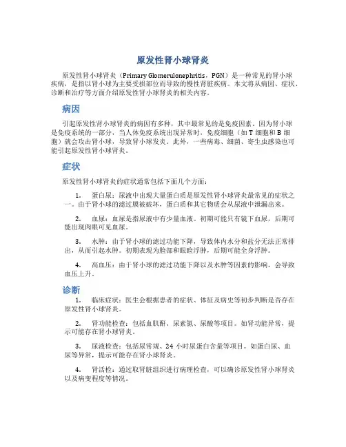 原发性肾小球肾炎