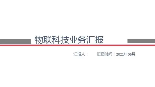 物联网工作汇报PPT