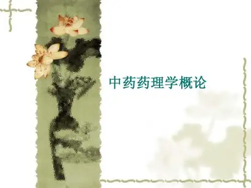 9中药药理学概论PPT_YWX
