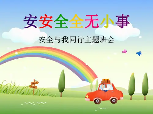 平安与我同行主题班会