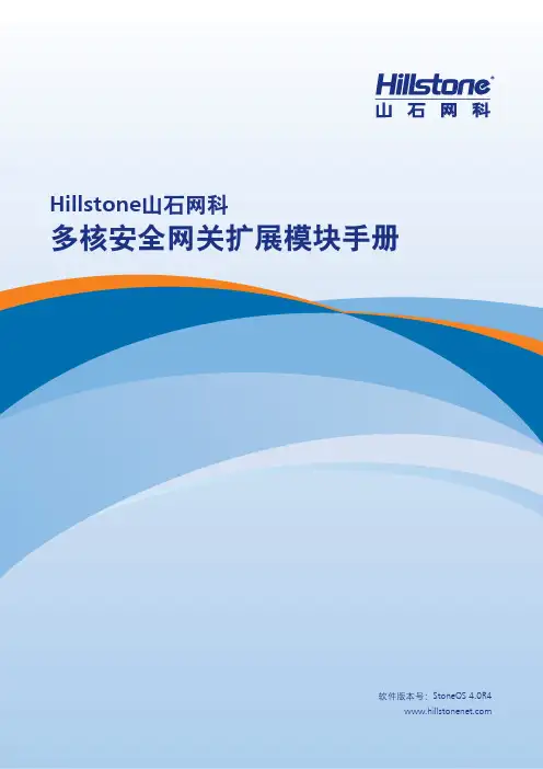 Hillstone山石网科多核安全网关扩展模块手册_4.0R4