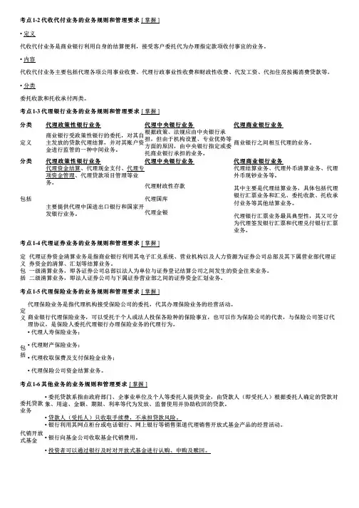 002.代理业务、托管业务