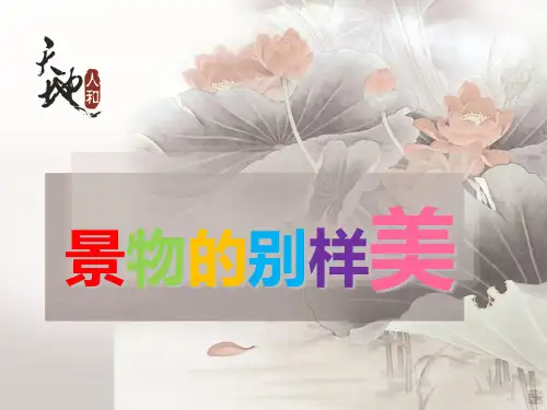 四年级下语文语文课外扩展阅读 景物的别样美ppt优秀课件部编版(32张)