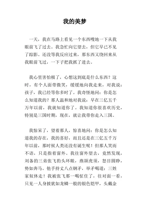 我的美梦