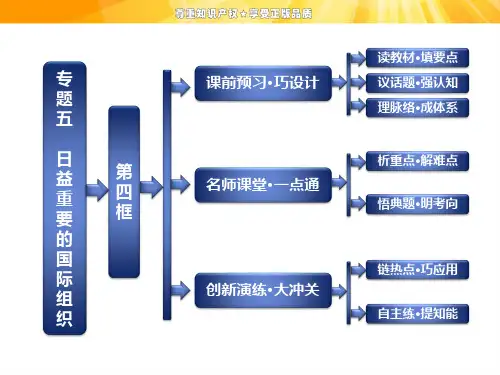 人教版高中政治选修3专题五第四框《亚太经济合作组织：区域经济合作的新形势》ppt课件