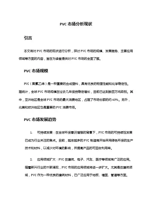 2024年PVC市场分析现状