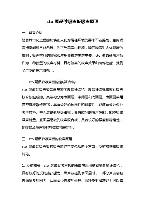 sto 聚晶砂吸声板吸声原理