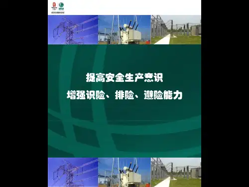 提高安全意识,增强识险、排险、避险的能力