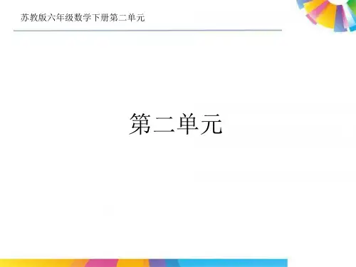 苏教版六年级数学下册 第二单元 圆柱和圆锥 第10课时  整理与练习(2)