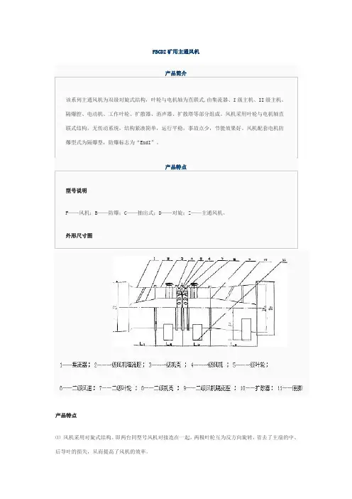 FBCDZ矿用主通风机