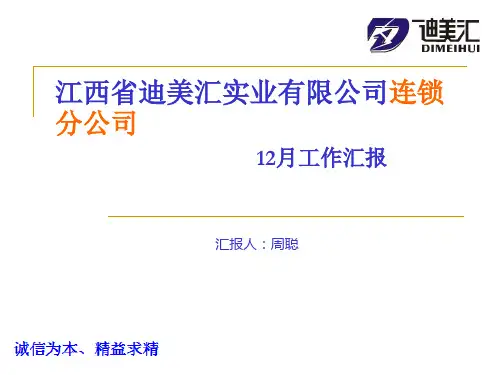 门店月度工作汇报模板(PPT38页)