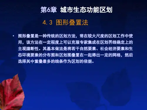 第6章 城市生态功能区划