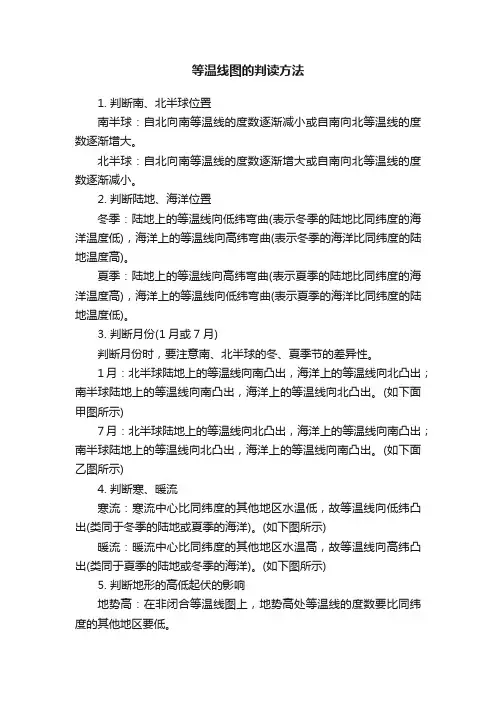 等温线图的判读方法