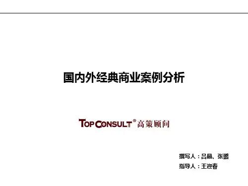 高策机构-顾问公司-国内外经典商业案例分析