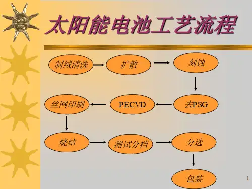 光伏电池工艺培训资料46页PPT文档