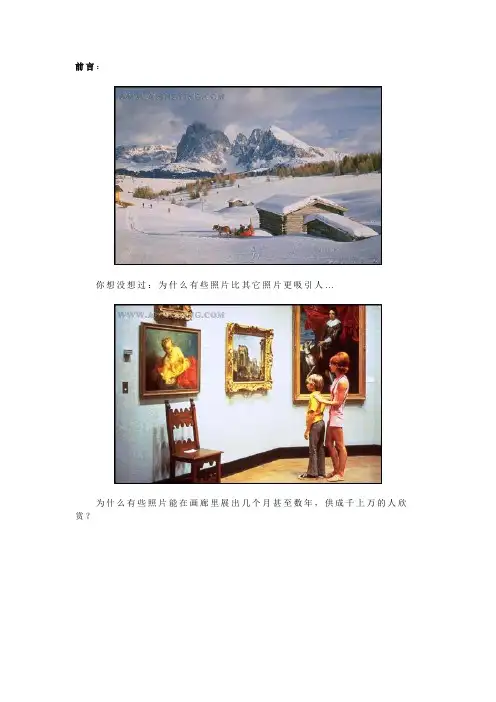 摄影知识培训-构图..