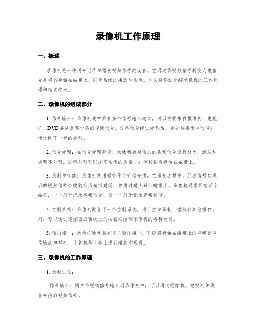 录像机工作原理