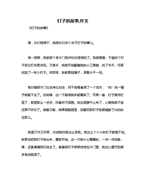 钉子的故事,作文