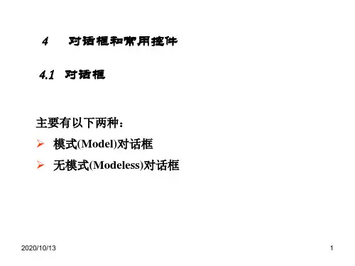 VC++4对话框PPT课件