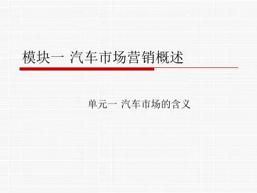 汽车营销PPT.